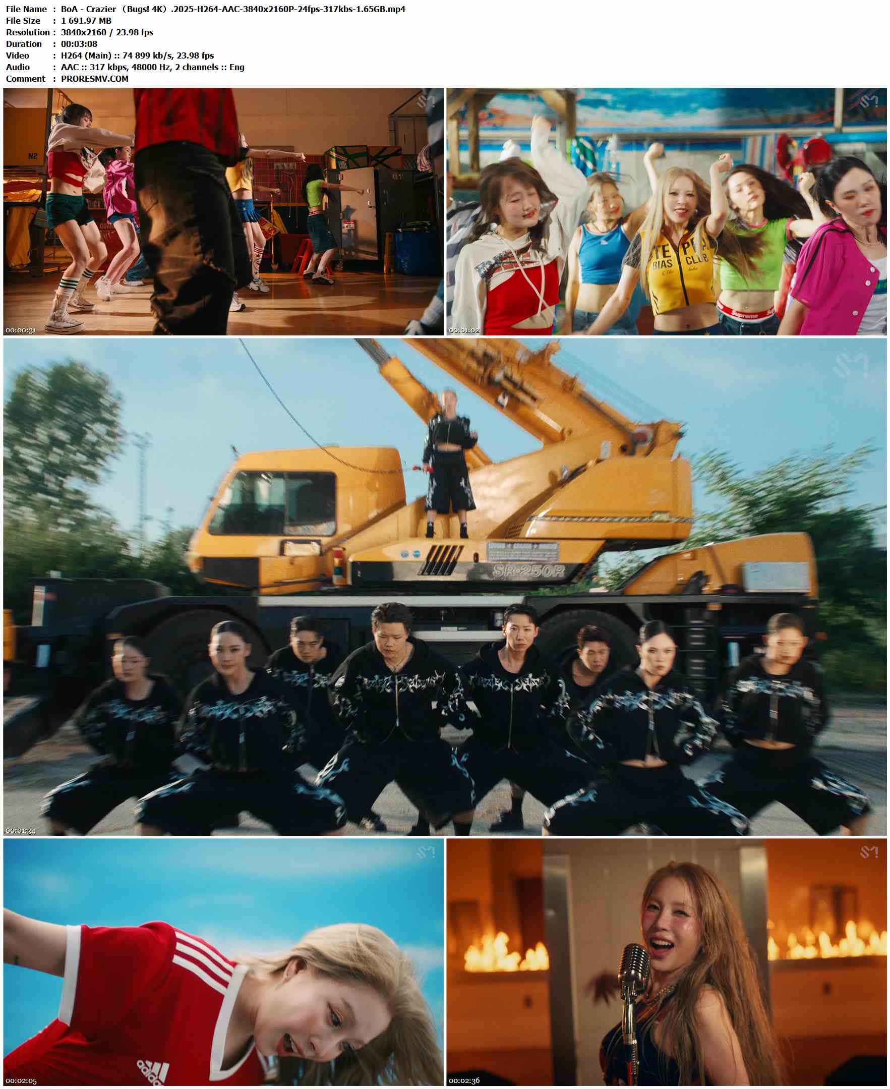 BoA - Crazier （Bugs! 4K）.2025-H264-AAC-3840x2160P-24fps-317kbs-1.65GB官方MV_高清MV